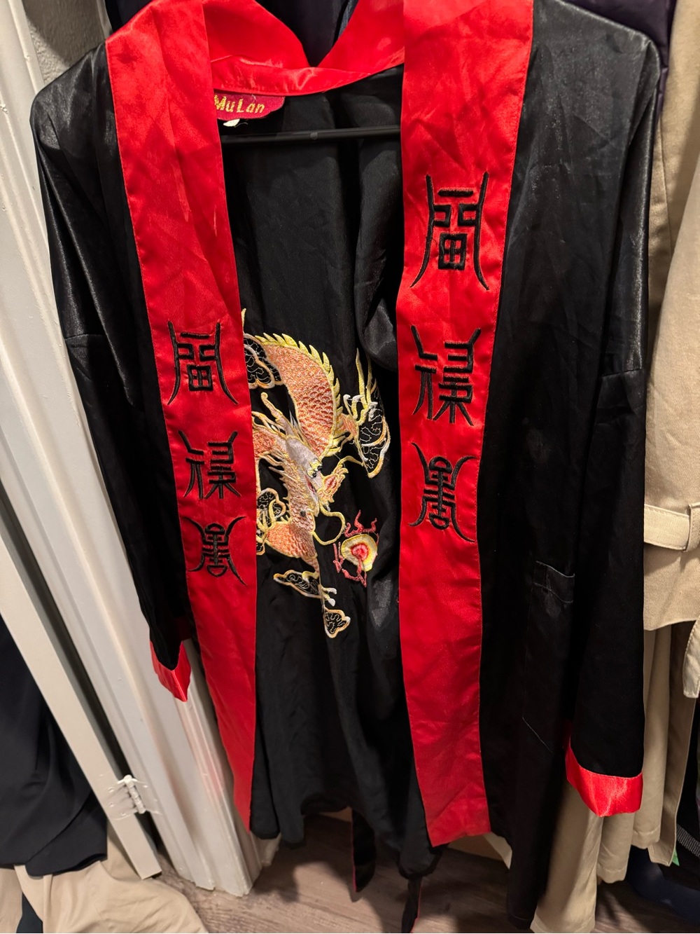 Japanese Inspired Embroidered Robe